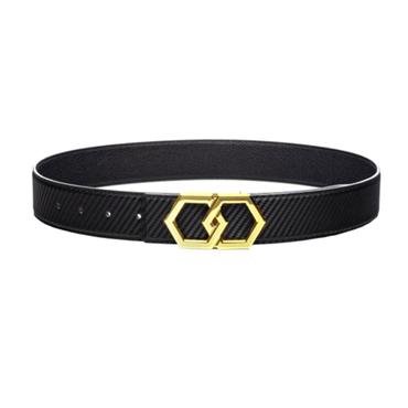 Canary Nero Carbon Reversible Belt + Free Rosso/Caviar Leather