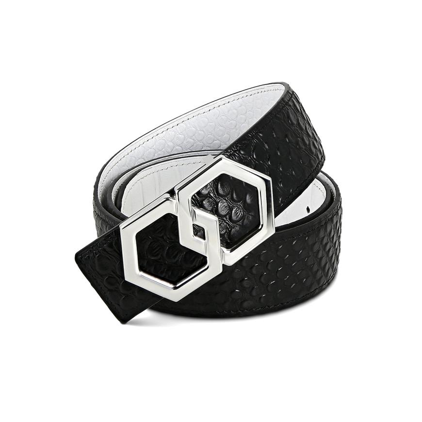 Metale Caviar Belt Reversible