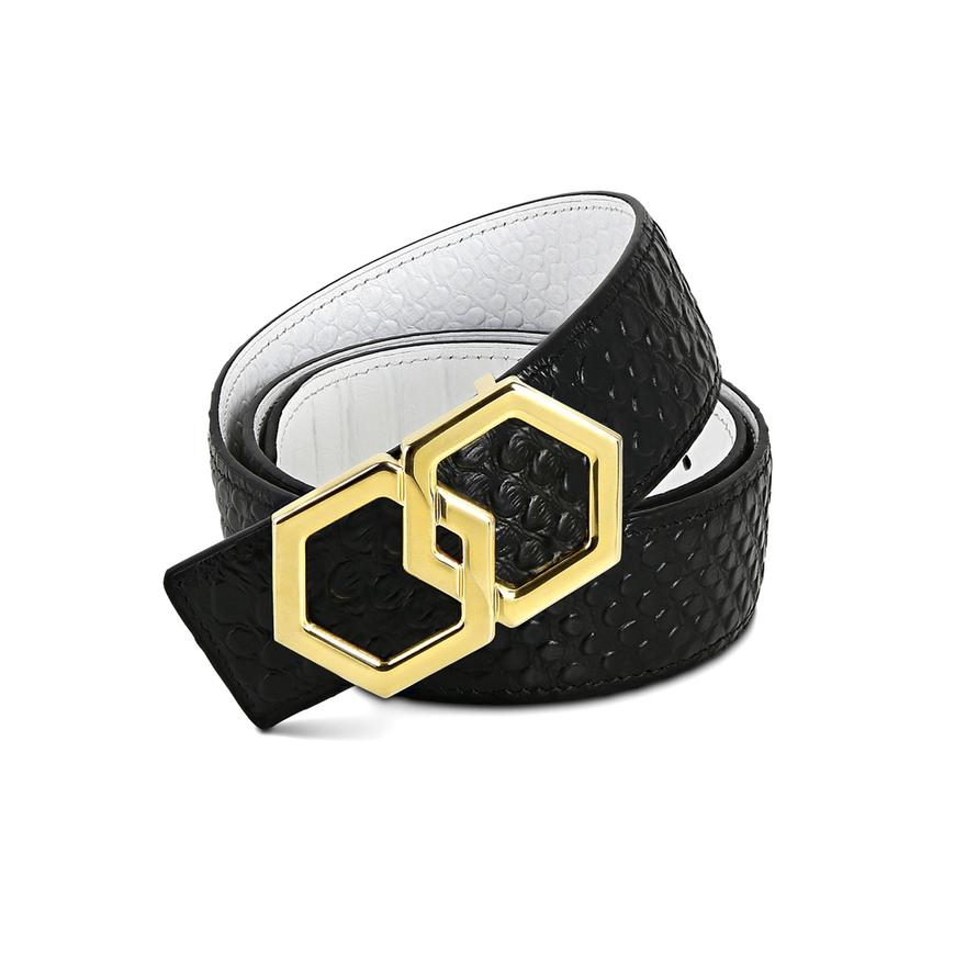 Canary Caviar Belt Reversible + Free Rosso/Caviar Leather
