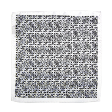 HEX TIE Pocket Square - WHITE