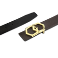 Canary Espresso Brown Noche Belt Reversible + Free Rosso/Caviar Leather