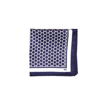 AZURE HEXAGONO Pocket Square