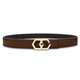 Canary Espresso Brown Noche Belt Reversible + Free Rosso/Caviar Leather