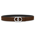 Metale Espresso Brown Noche Belt Reversible