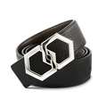 Metale Espresso Brown Noche Belt Reversible